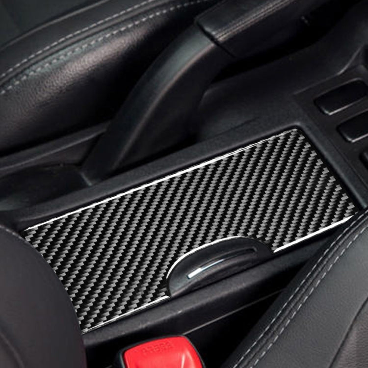 Car Carbon Fiber Cup Holder Decorative Sticker for Mitsubishi Lancer-ex / EVO / Fortis 9-10th Generation, Left and Right Drive Universal