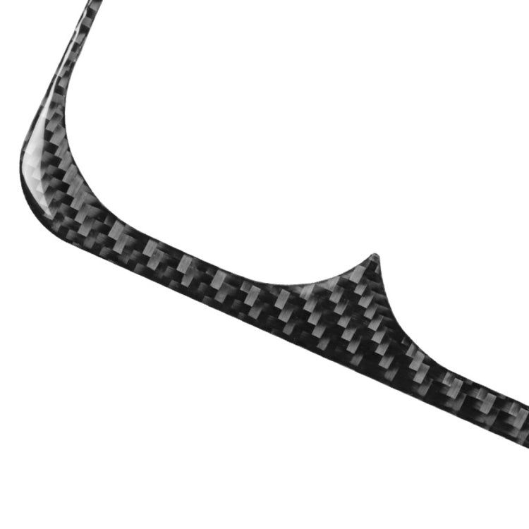 Car Carbon Fiber Rear Center Armrest Cup Holder Decorative Sticker for Mitsubishi Lancer EVO 2008-2015, Left and Right Drive Universal