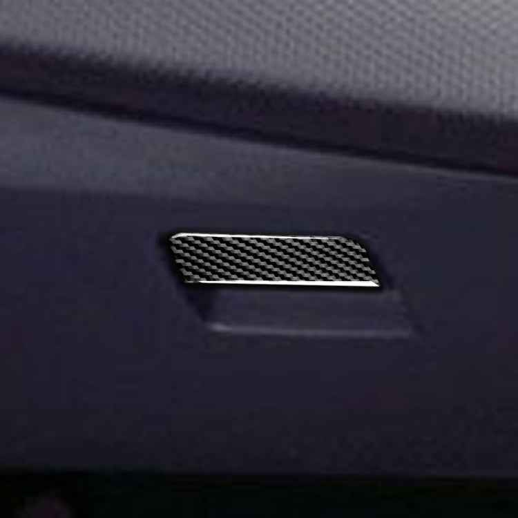 Car Carbon Fiber Passenger Side Storage Box Decorative Sticker for Mitsubishi Lancer EVO 2008-2015, Left and Right Drive Universal