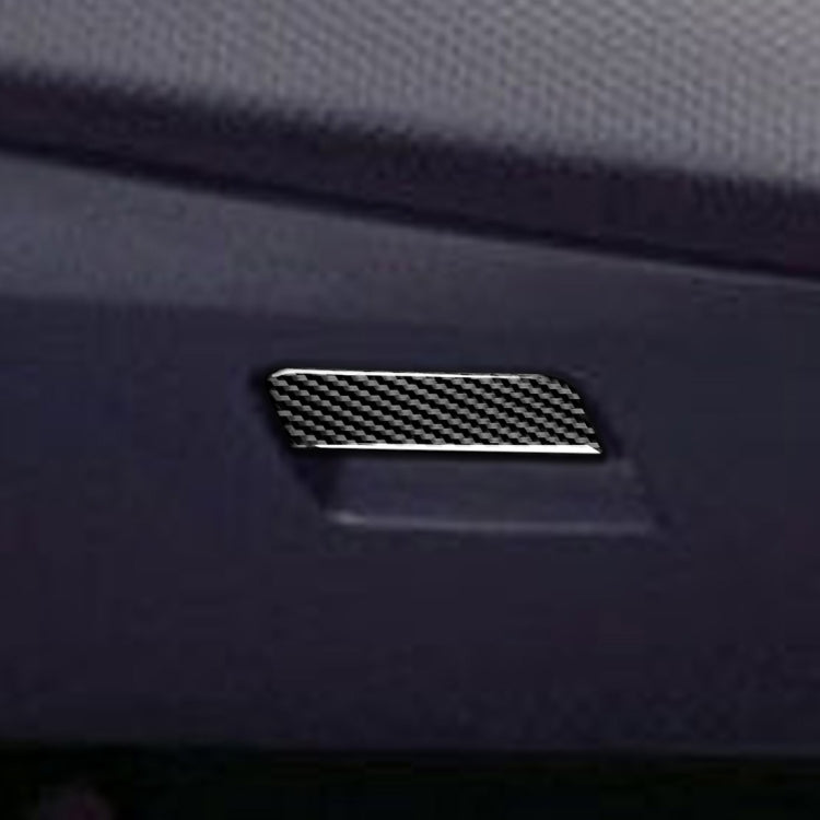Car Carbon Fiber Passenger Side Storage Box Decorative Sticker for Mitsubishi Lancer EVO 2008-2015, Left and Right Drive Universal, Passenger Side Storage Bo