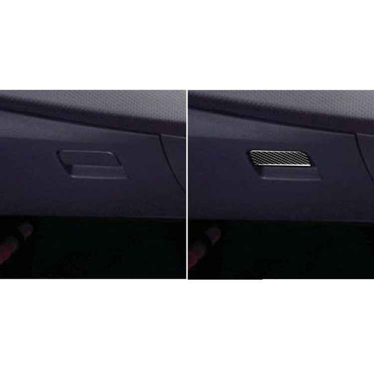 Car Carbon Fiber Passenger Side Storage Box Decorative Sticker for Mitsubishi Lancer EVO 2008-2015, Left and Right Drive Universal