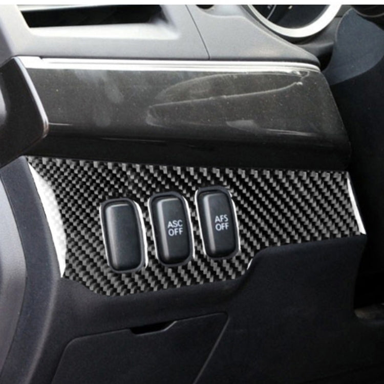 Car Carbon Fiber Dimming Control Panel Decorative Sticker for Mitsubishi Lancer EVO 2008-2015, Left Drive, Dimming Control Panel, Left Drive