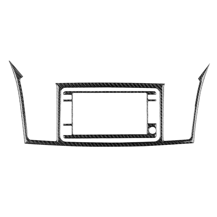 2 PCS Car Carbon Fiber Navigation System Display Decorative Sticker for Mitsubishi Lancer EVO 2008-2015, Left and Right Drive Universal, Navigation System Display