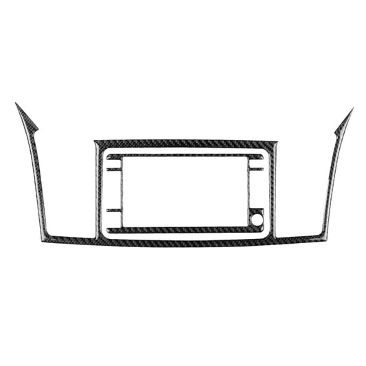 2 PCS Car Carbon Fiber Navigation System Display Decorative Sticker for Mitsubishi Lancer EVO 2008-2015, Left and Right Drive Universal, Navigation System Display