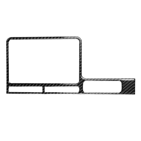 Car Carbon Fiber Navigation Display Frame Decorative Sticker for Nissan GTR R35 2008-2016, Right Drive