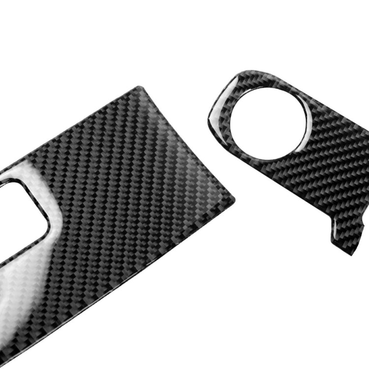 Car Carbon Fiber Gear Shift Panel Decorative Sticker for Nissan GTR R35 2008-2016, Left and Right Drive Universal, Gear Shift Panel