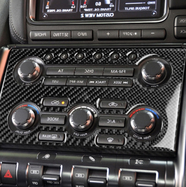 Car Carbon Fiber Instrument Control Panel Decorative Sticker for Nissan GTR R35 2008-2016, Right Drive, Instrument Control Panel, Right Drive