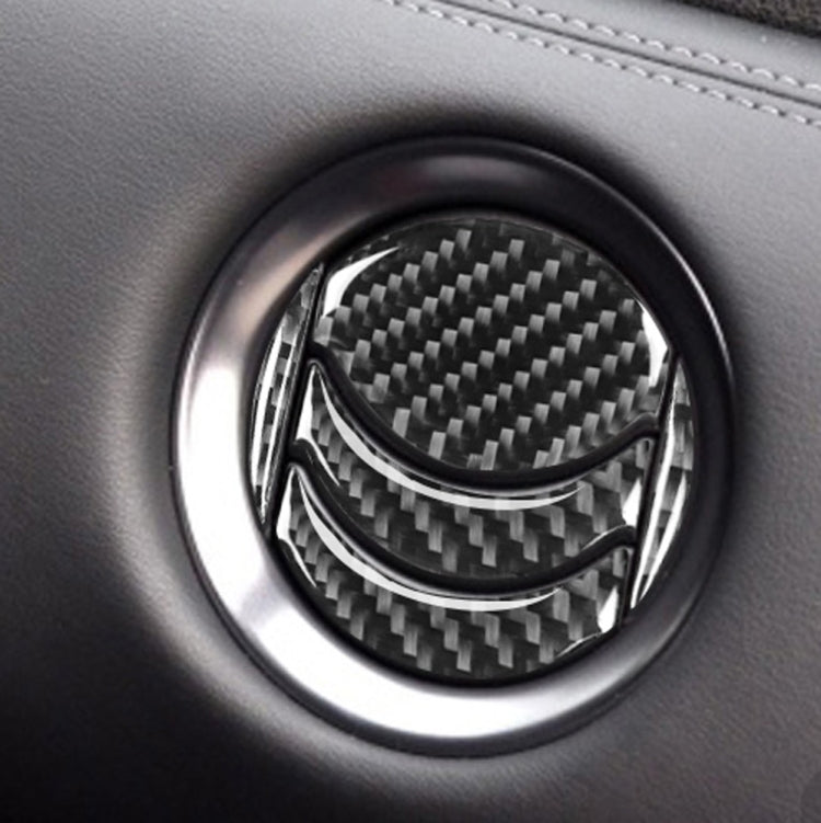 20 PCS Car Carbon Fiber Central Air Outlet Decorative Sticker for Nissan GTR R35 2008-2016, Left and Right Drive Universal, 20 PCS Central Air Outlet