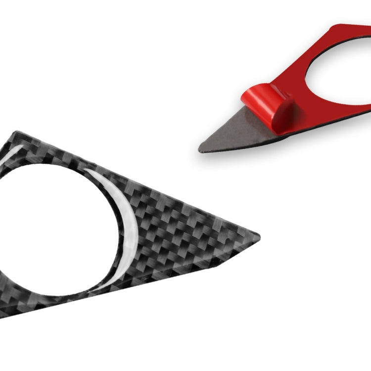 2 PCS Car Carbon Fiber Door Horn Decorative Sticker for Nissan GTR R35 2008-2020, Left and Right Drive Universal