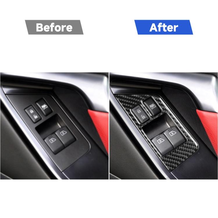 2 PCS Car Carbon Fiber Window Lift Defogger Button Decorative Sticker for Nissan GTR R35 2008-2016, Right Drive, Window Lift Defogger Button, Right Drive