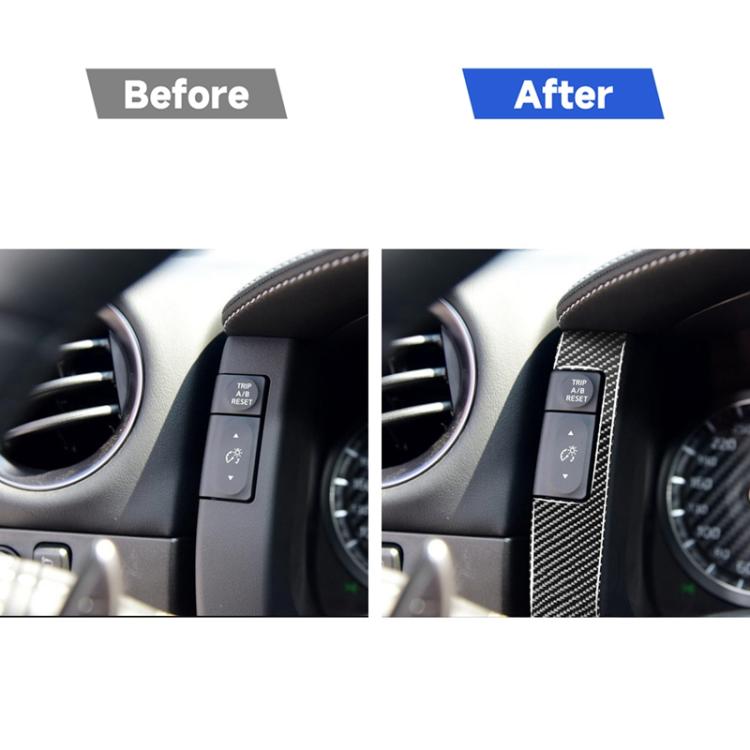 2 PCS Car Carbon Fiber Speedometer Decorative Sticker for Nissan GTR R35 2008-2016, Left and Right Drive Universal, Speedometer