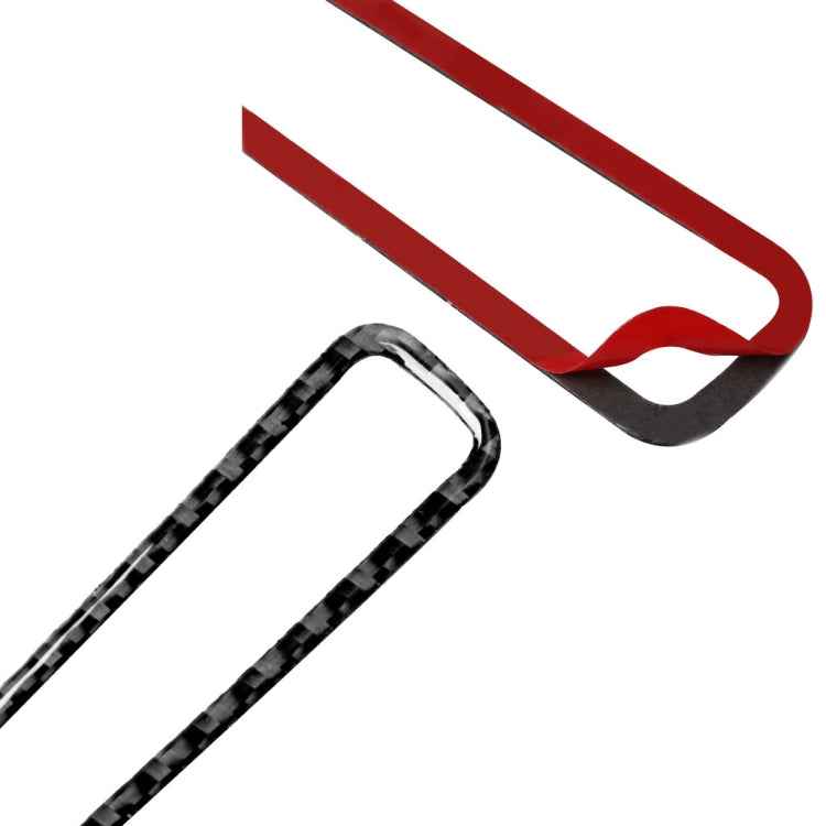 2 PCS Car Carbon Fiber Defogging of Window Air Outlet Decorative Sticker for Nissan GTR R35 2008-2020, Left and Right Drive Universal