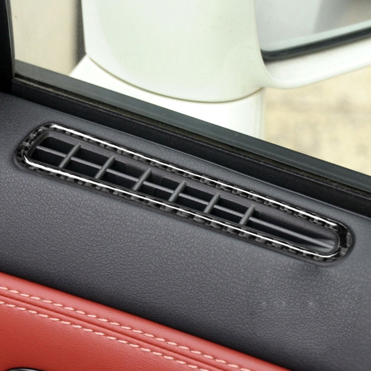 2 PCS Car Carbon Fiber Defogging of Window Air Outlet Decorative Sticker for Nissan GTR R35 2008-2020, Left and Right Drive Universal, Defogging of Window Air Outlet