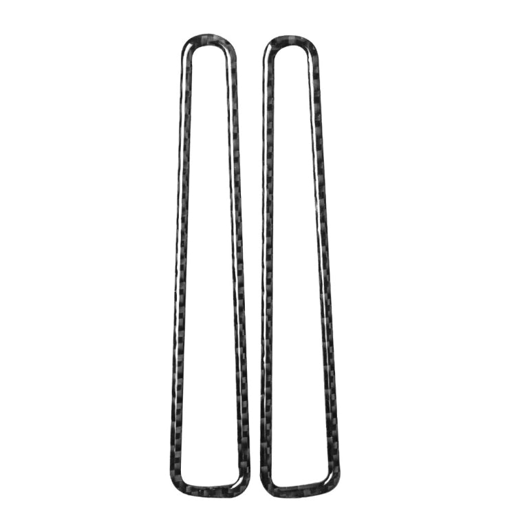 2 PCS Car Carbon Fiber Defogging of Window Air Outlet Decorative Sticker for Nissan GTR R35 2008-2020, Left and Right Drive Universal, Defogging of Window Air Outlet