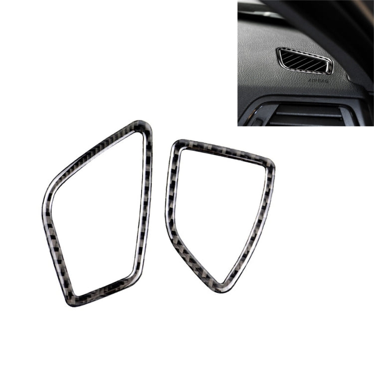 Carbon Fiber Car Instrument Air Outlet Decorative Sticker for BMW (F30) 2013-2018 / (F34) 2013-2017, Sutible for Left Driving, Instrument Air Outlet