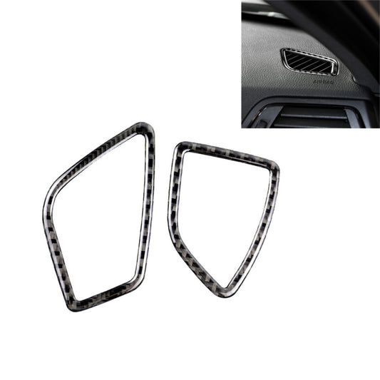 Carbon Fiber Car Instrument Air Outlet Decorative Sticker for BMW (F30) 2013-2018 / (F34) 2013-2017, Sutible for Left Driving, Instrument Air Outlet