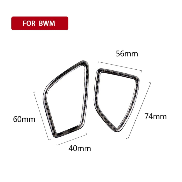Carbon Fiber Car Instrument Air Outlet Decorative Sticker for BMW (F30) 2013-2018 / (F34) 2013-2017, Sutible for Left Driving, Instrument Air Outlet