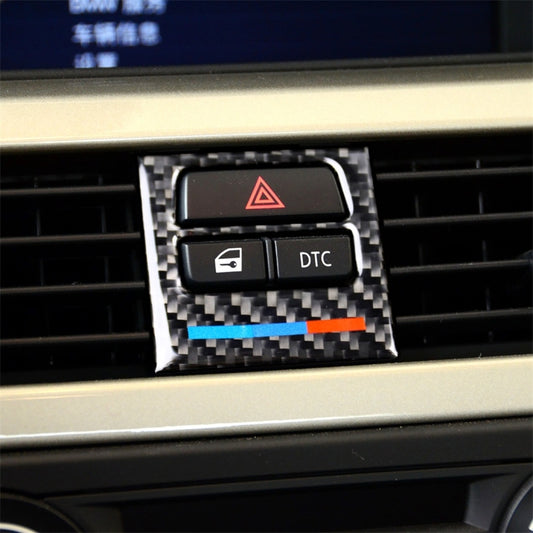 5 PCS Low Matching Three Color Carbon Fiber Car Air Outlet Decorative Sticker for BMW E90 / E92 / E93 2005-2012, Low Matching Air Outlet(Three Color)