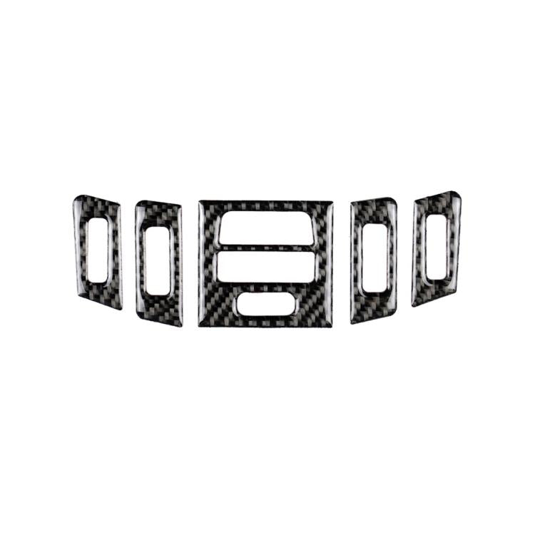 5 PCS High Matching Carbon Fiber Car Air Outlet Decorative Sticker for BMW E90 / E92 / E93 2005-2012, High Matching Air Outlet