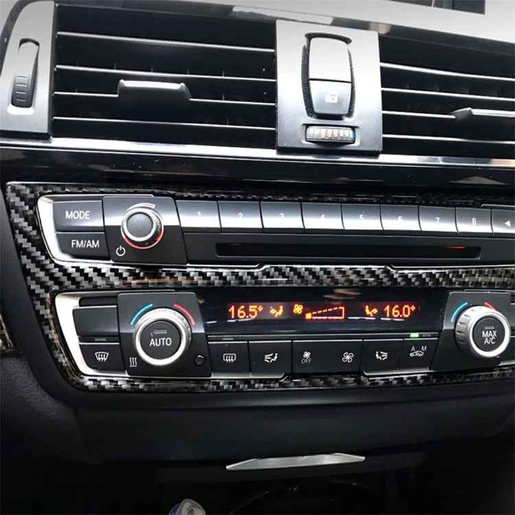 Carbon Fiber Car CD Panel Decorative Sticker for BMW (F30) 2013-2015 / (F34) 2013-2016