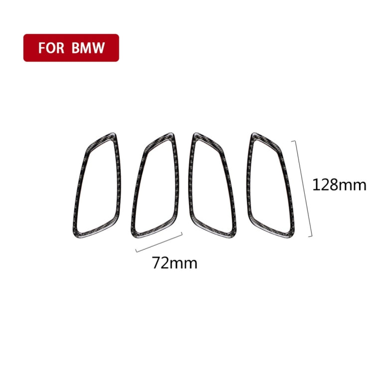 Carbon Fiber Car Door Handle Decorative Sticker for BMW E90 / 320i / 318i / 325i, Door Handle