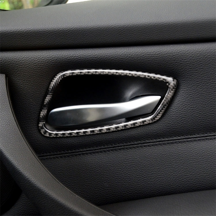 Carbon Fiber Car Door Handle Decorative Sticker for BMW E90 / 320i / 318i / 325i, Door Handle