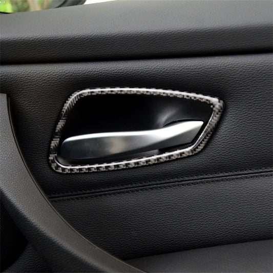 Carbon Fiber Car Door Handle Decorative Sticker for BMW E90 / 320i / 318i / 325i, Door Handle