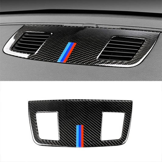 Three Color Carbon Fiber Car Instrument Large Outlet Decorative Sticker for BMW E90 2005-2012, Instrument Large Outlet(Three Color)