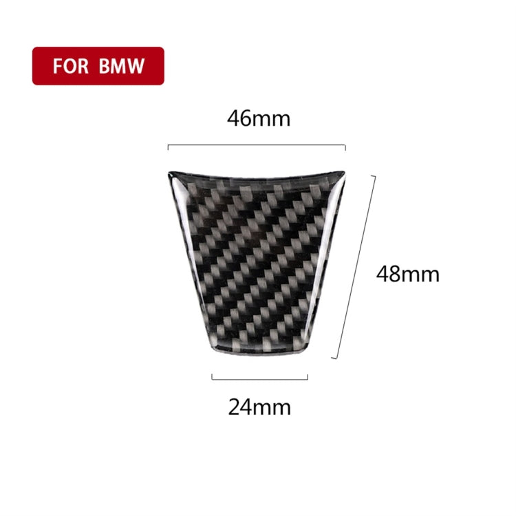 Large A Version Carbon Fiber Car Steering Wheel Decorative Sticker for BMW E90 2005-2012, Steering Wheel
