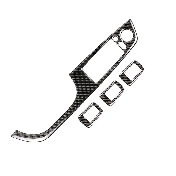 4 PCS Carbon Fiber Car Left Driving Lifting Panel Decorative Sticker with Folding for BMW E90 / 320i / 325i, Diameter: 37.8cm, Diameter: 37.8cm