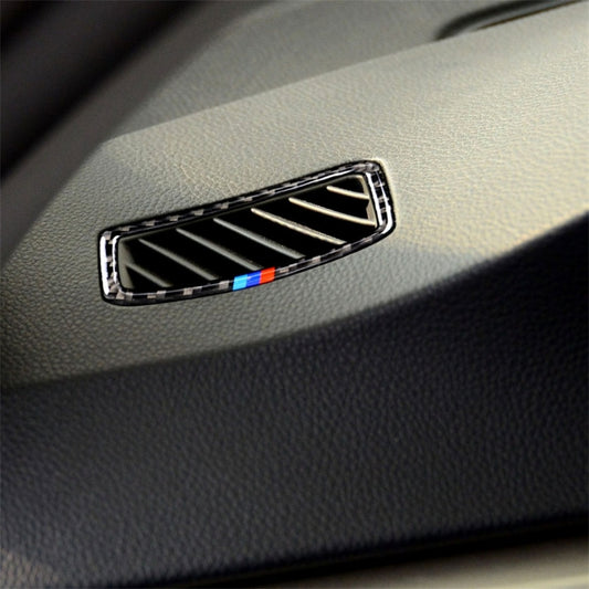 Three Color Carbon Fiber Car Left Driving Instrument Air Outlet Decorative Sticker for BMW E90 2005-2012, Left Instrument Air Outlet(Three Color), Left Instrument Air Outlet