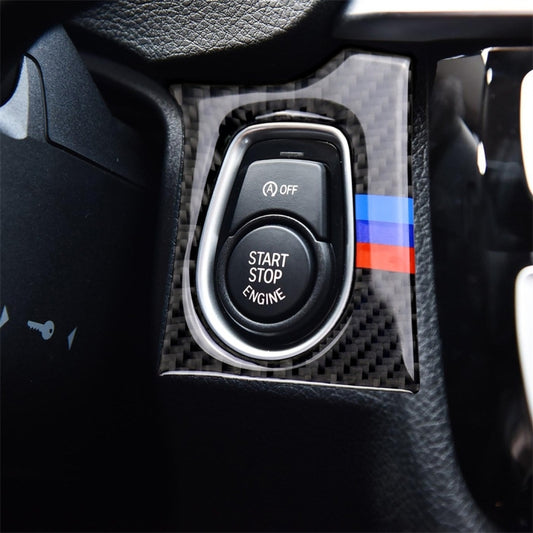 Three Color Carbon Fiber Car Key Hole Decorative Sticker for BMW F30 2013-2018 / F34 2013-2017, Sutible for Left Driving, Key Hole(Three Color), Key Hole
