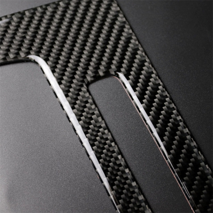 Carbon Fiber Car Central Control CD Panel Decorative Sticker for BMW E90 / E92 2005-2012, High Edition with Hole, CD Panel(High Edition with Hole)