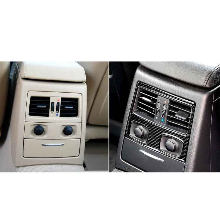 Carbon Fiber Car Rear Air Vent Decorative Sticker for BMW E90 / E92 2005-2012