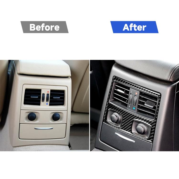 Carbon Fiber Car Rear Air Vent Decorative Sticker for BMW E90 / E92 2005-2012, Rear Air Vent with Hole, Rear Air Vent
