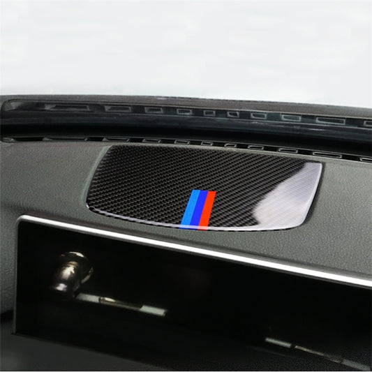 Three Color Carbon Fiber Car Instrument Speaker Panel Decorative Sticker for BMW F30 2013-2018 / F34 2013-2018, Instrument Speaker Panel