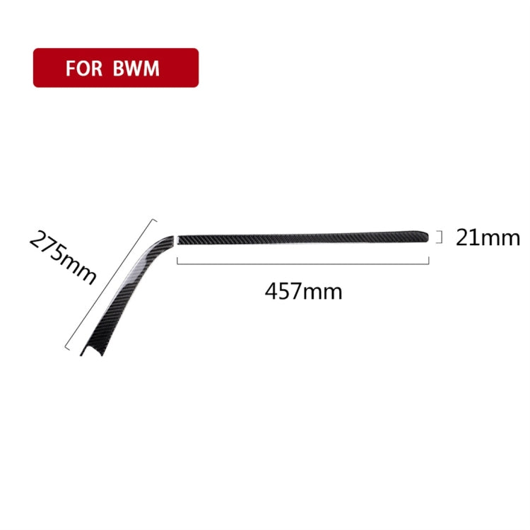 Carbon Fiber Car Copilot Central Control Decorative Sticker for BMW F30 2013-2018 / F34 2013-2018, Sutible for Left Driving, Copilot Central Control