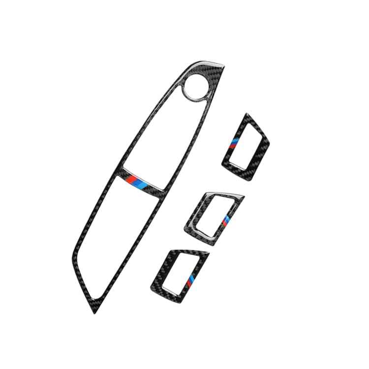 Carbon Fiber Car Right Driving Lifting Panel Decorative Sticker for BMW 5 Series F10 2011-2018