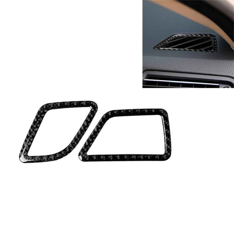 Carbon Fiber Car Instrument Air Outlet Decorative Sticker for BMW 5 Series F10 2011-2017,Sutible for Left Driving