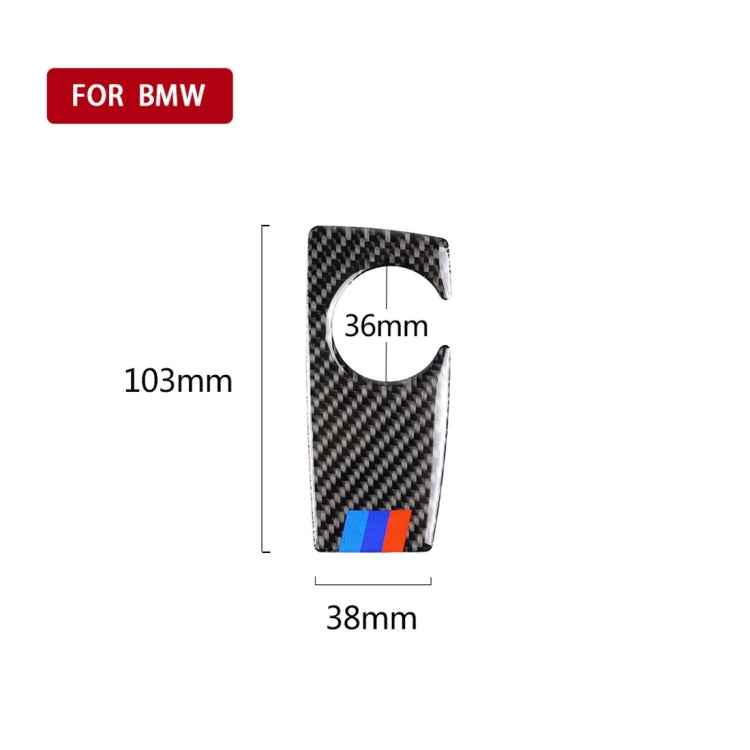 Carbon Fiber Car Handbrake Below Panel Decorative Sticker for BMW 5 Series F07 F10 F25 F26 / GT X3 X4 2009-2016,Sutible for Left Driving