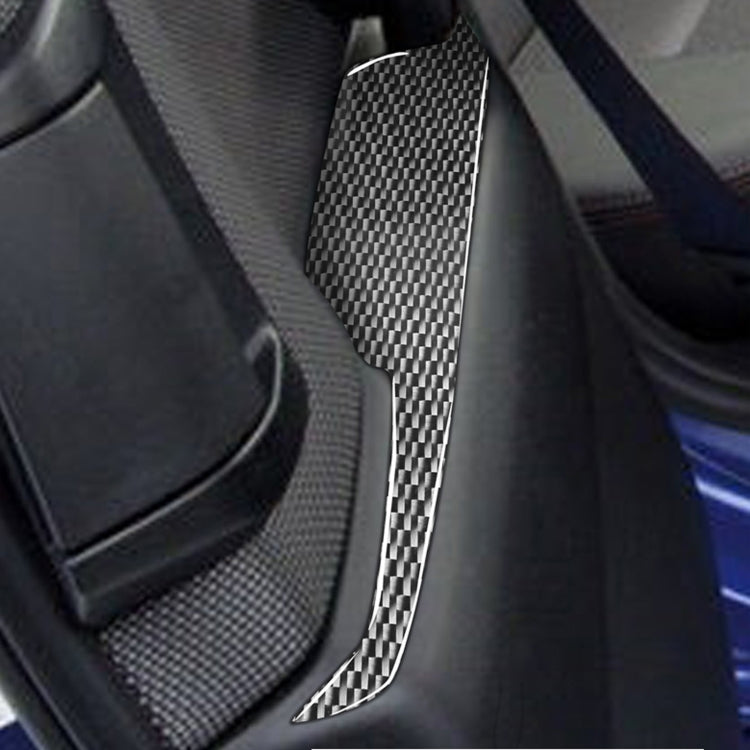 2 PCS Car Carbon Fiber Rear Armrest Decorative Sticker for Mazda RX8 2004-2008, Left and Right Drive Universal, Rear Armrest