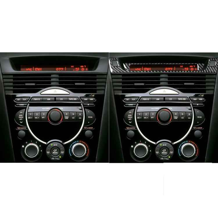 2 PCS Car Carbon Fiber Information Display Decorative Sticker for Mazda RX8 2004-2008, Left and Right Drive Universal