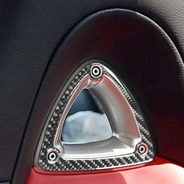 Car Carbon Fiber Seat Headrest Decorative Sticker for Mazda RX8 2004-2008, Left and Right Drive Universal, Seat Headrest