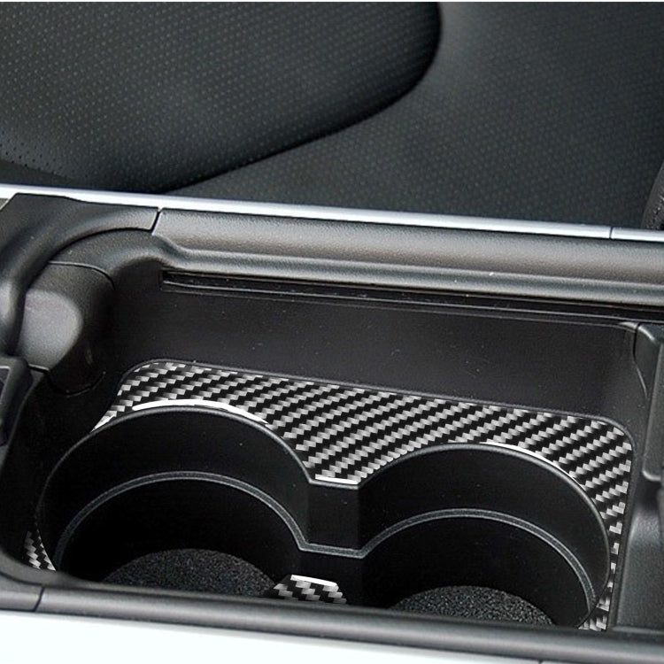 Car Carbon Fiber Handrail Cup Holder Decorative Sticker for Mazda RX8 2004-2008, Left Drive, Handrail Cup Holder