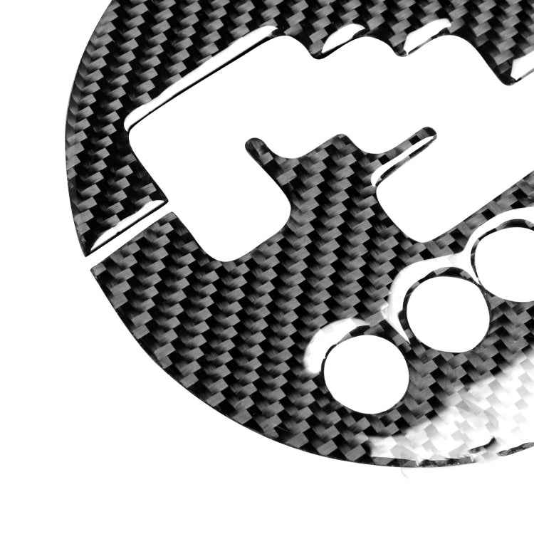 Car Carbon Fiber Gear Panel Decorative Sticker for Mazda RX8 2004-2008, Left Drive