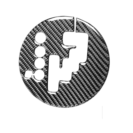 Car Carbon Fiber Gear Panel Decorative Sticker for Mazda RX8 2004-2008, Left Drive, Gear Panel