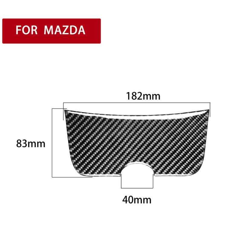 Car Carbon Fiber Storage Box Panel Decorative Sticker for Mazda RX8 2004-2008, Left and Right Drive Universal, Storage Box Panel