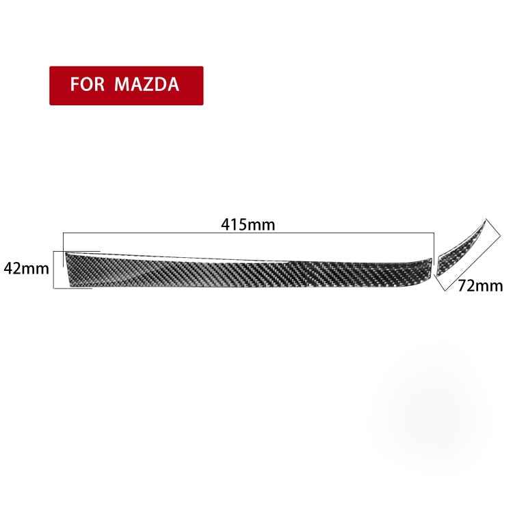 2 in 1 Car Carbon Fiber Passenger Side Storage Decorative Sticker for Mazda RX8 2004-2008, Left and Right Drive Universal