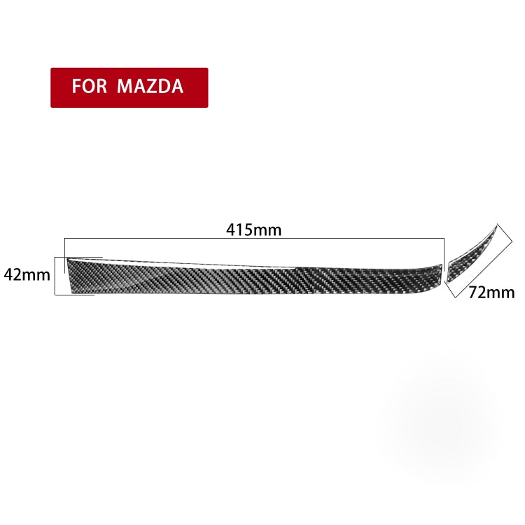 2 in 1 Car Carbon Fiber Passenger Side Storage Decorative Sticker for Mazda RX8 2004-2008, Left and Right Drive Universal, Passenger Side Storage