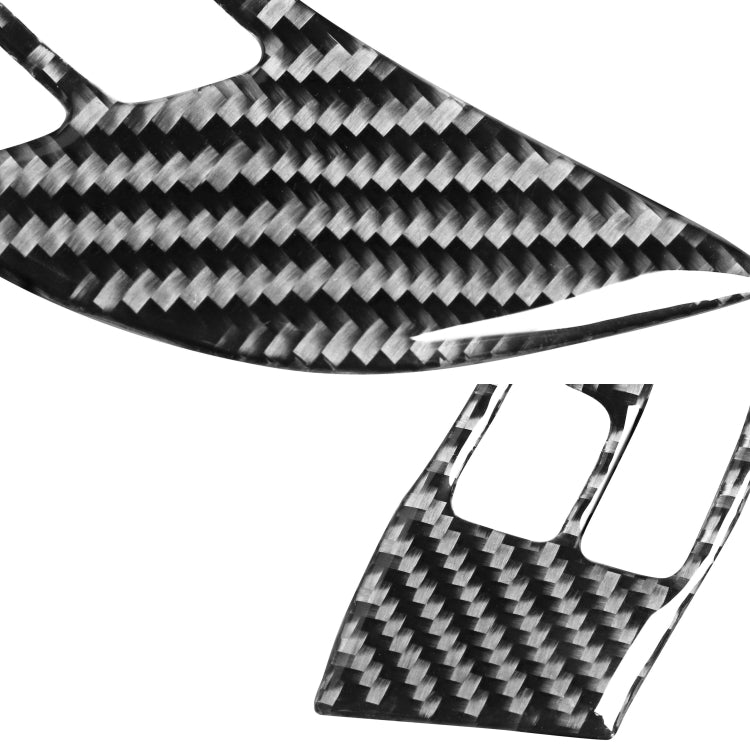 2 PCS Car Carbon Fiber Steering Wheel Decorative Sticker for Mazda RX8 2004-2008, Left and Right Drive Universal, Steering Wheel A